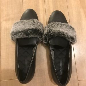 ZARA FAUX FUR SHOES